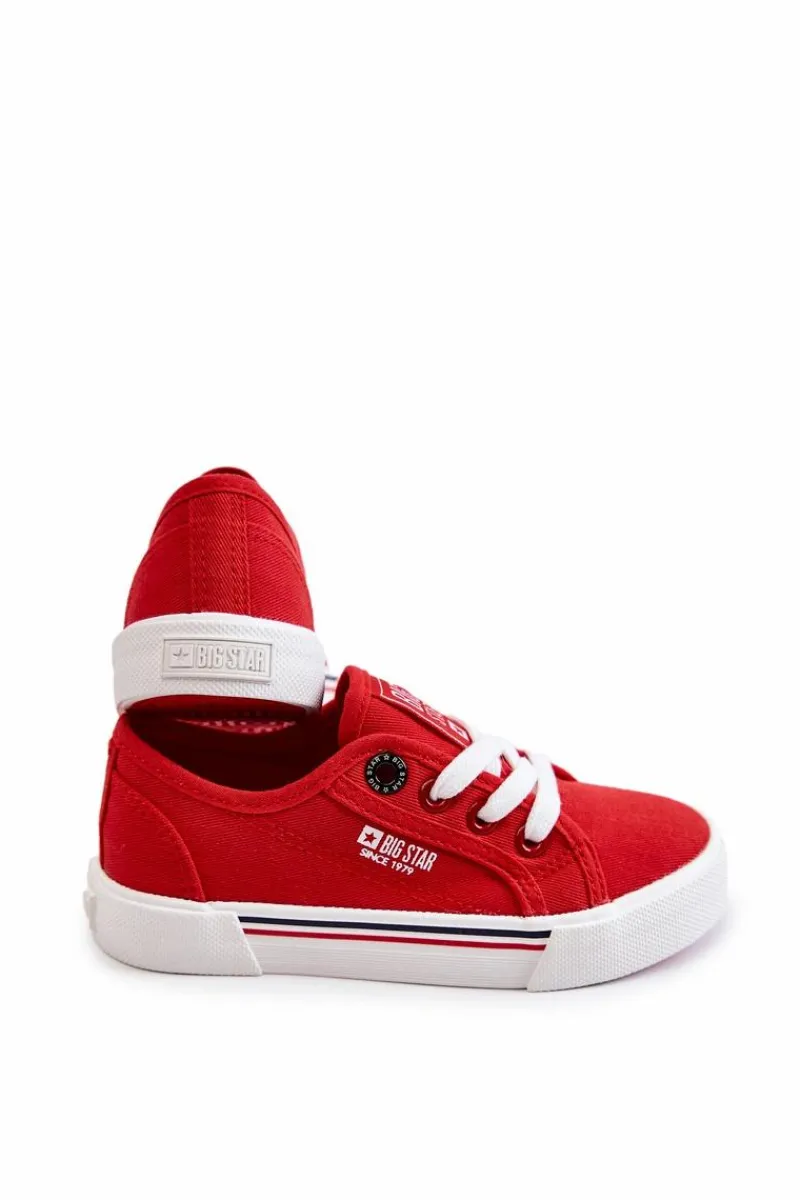 Chłopięce|Dziewczęce>Big Star Shoes Dziecięce Niskie Trampki Big Star JJ374172 Czerwone