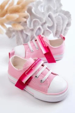 Sale Big Star Shoes Dziecięce Niskie Trampki BIG STAR JJ374078 Różowe Różowy