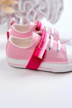 Sale Big Star Shoes Dziecięce Niskie Trampki BIG STAR JJ374078 Różowe Różowy