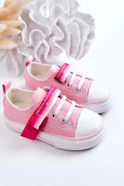 Sale Big Star Shoes Dziecięce Niskie Trampki BIG STAR JJ374078 Różowe Różowy