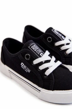 Dziecięce Niskie Trampki Big Star JJ374174 Czarne Dzieci Chłopięce|Dziewczęce
