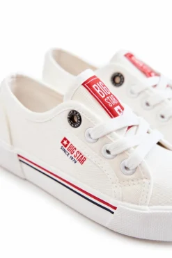 Best Dziecięce Niskie Trampki Big Star JJ374170 Białe Dzieci Chłopięce|Dziewczęce