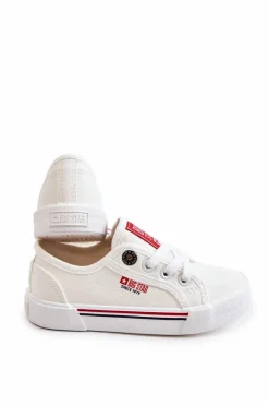Best Dziecięce Niskie Trampki Big Star JJ374170 Białe Dzieci Chłopięce|Dziewczęce