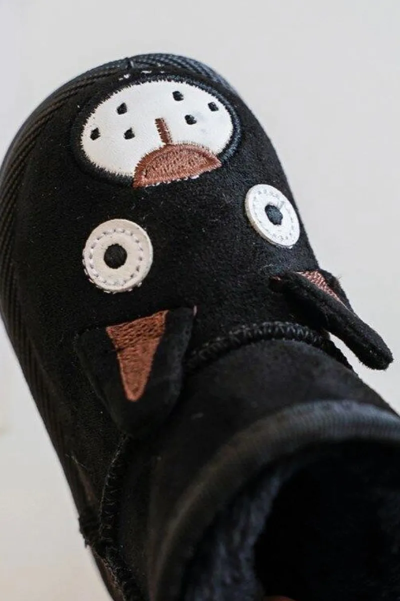 Chłopięce|Dziewczęce>Boto Dziecięce Ocieplane Botki Śniegowce Czarne Vavena