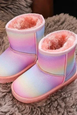 New Boto Dziecięce Ocieplane Botki Śniegowce Multikolor Gooby Wielokolorowy