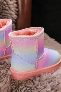 New Boto Dziecięce Ocieplane Botki Śniegowce Multikolor Gooby Wielokolorowy