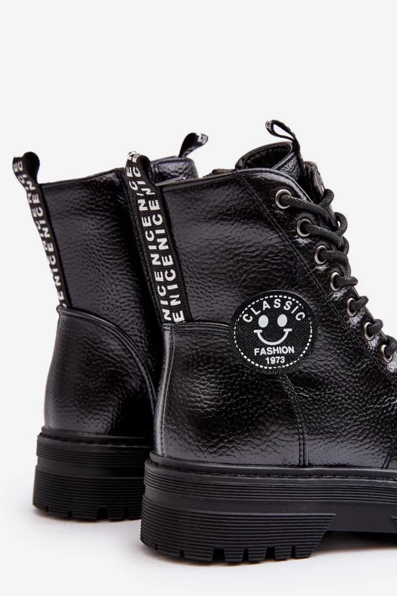 Chłopięce|Dziewczęce>Evento Dziecięce Ocieplane Botki Trapery Czarne Conley