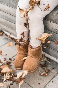 Hot Dziecięce Ocieplane Botki Śniegowce Khaki Gooby Dzieci Dziewczęce|Chłopięce