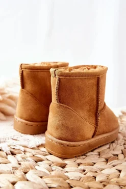 Hot Dziecięce Ocieplane Botki Śniegowce Khaki Gooby Dzieci Dziewczęce|Chłopięce