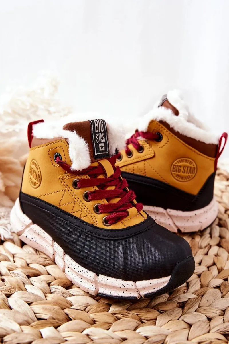 Chłopięce|Dziewczęce>Big Star Shoes Dziecięce Ocieplane Botki Big Star II374072 Camel