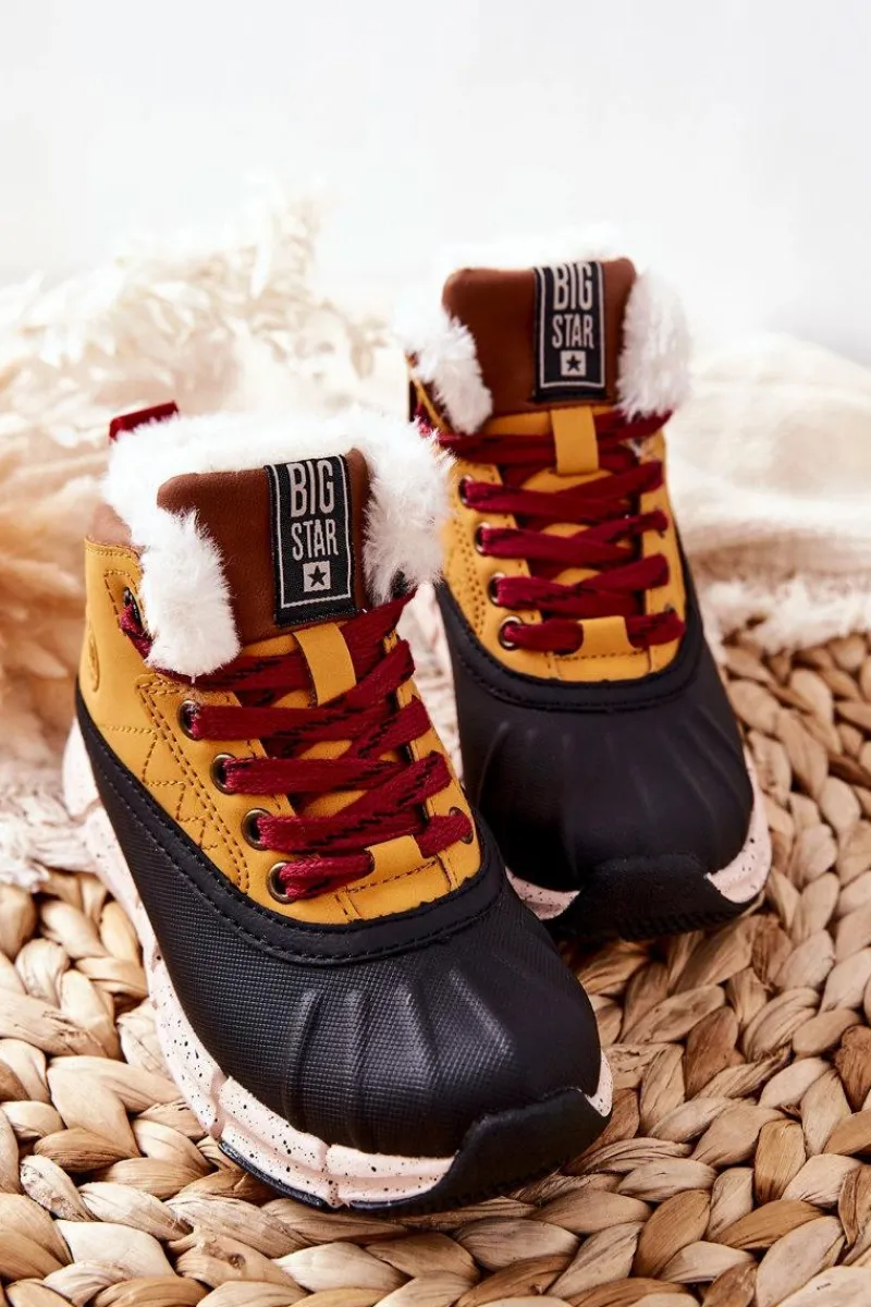 Chłopięce|Dziewczęce>Big Star Shoes Dziecięce Ocieplane Botki Big Star II374072 Camel