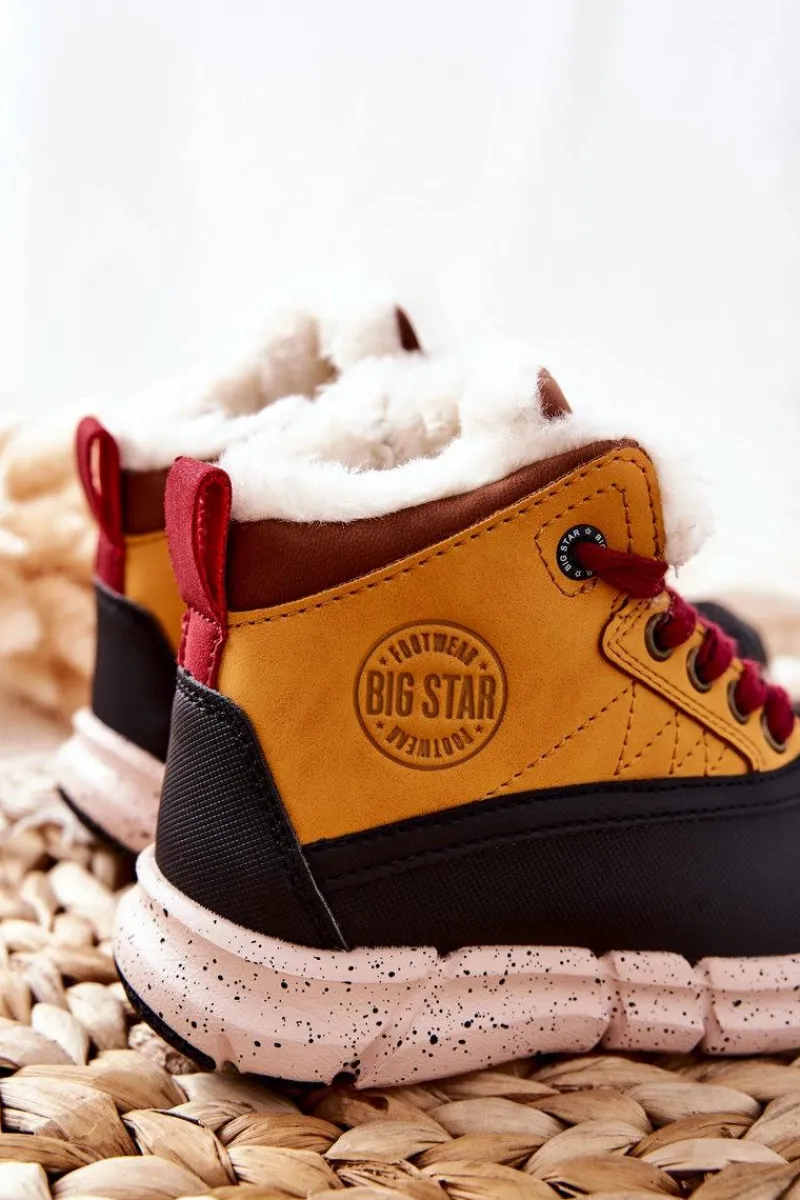 Chłopięce|Dziewczęce>Big Star Shoes Dziecięce Ocieplane Botki Big Star II374072 Camel