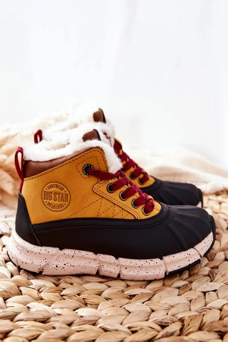 Chłopięce|Dziewczęce>Big Star Shoes Dziecięce Ocieplane Botki Big Star II374072 Camel