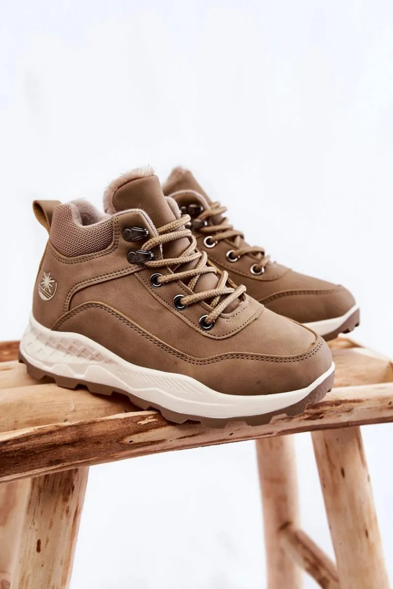 Best Boto Dziecięce Ocieplane Botki Trapery Beżowe Otto