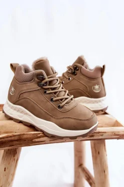 Best Boto Dziecięce Ocieplane Botki Trapery Beżowe Otto