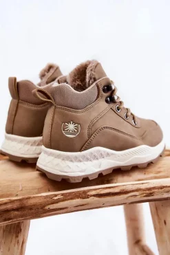 Best Boto Dziecięce Ocieplane Botki Trapery Beżowe Otto