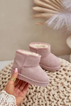 Hot Dziecięce Ocieplane Botki Śniegowce Różowe Gooby Dzieci Dziewczęce|Chłopięce