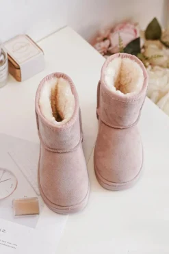 Hot Dziecięce Ocieplane Botki Śniegowce Różowe Gooby Dzieci Dziewczęce|Chłopięce