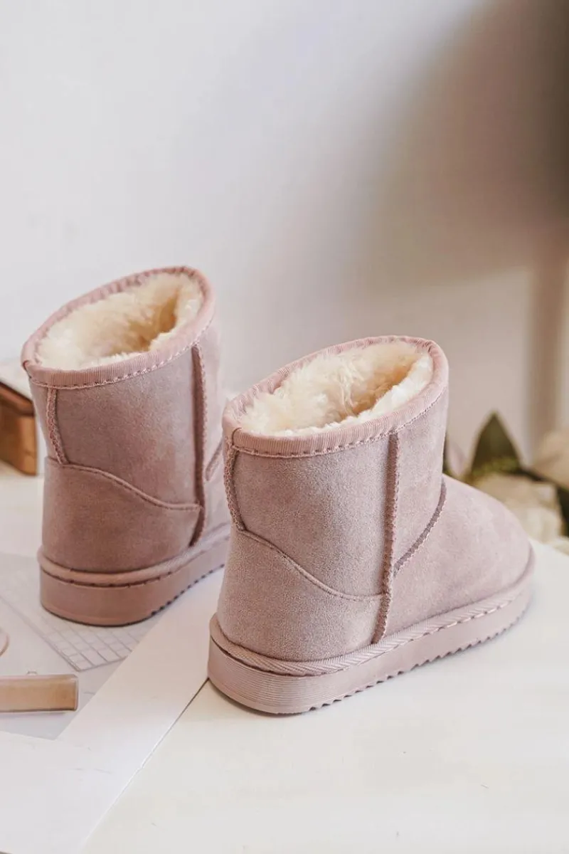 Hot Dziecięce Ocieplane Botki Śniegowce Różowe Gooby Dzieci Dziewczęce|Chłopięce