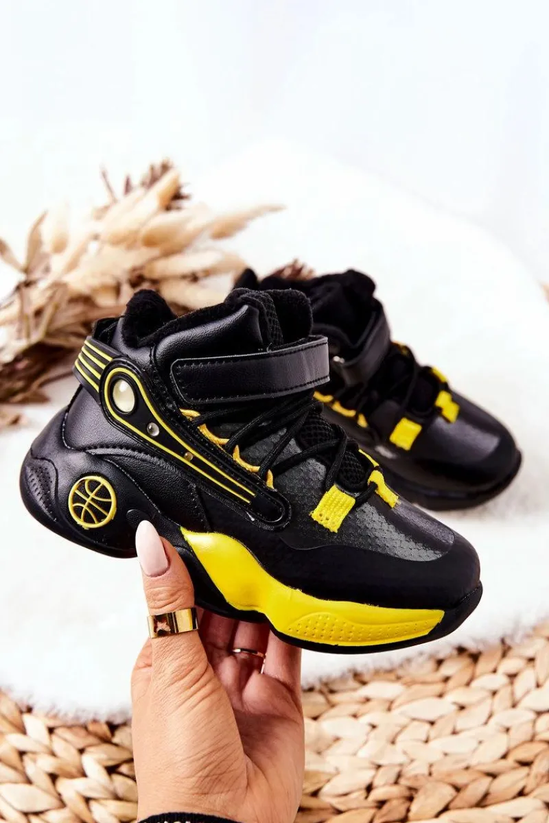 Chłopięce|Chłopięce>Boto Dziecięce Ocieplane Botki Śniegowce Czarne Herry