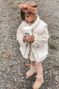 Dziewczęce|Chłopięce></noscript>Boto Dziecięce Ocieplane Botki Śniegowce Beżowe Gooby