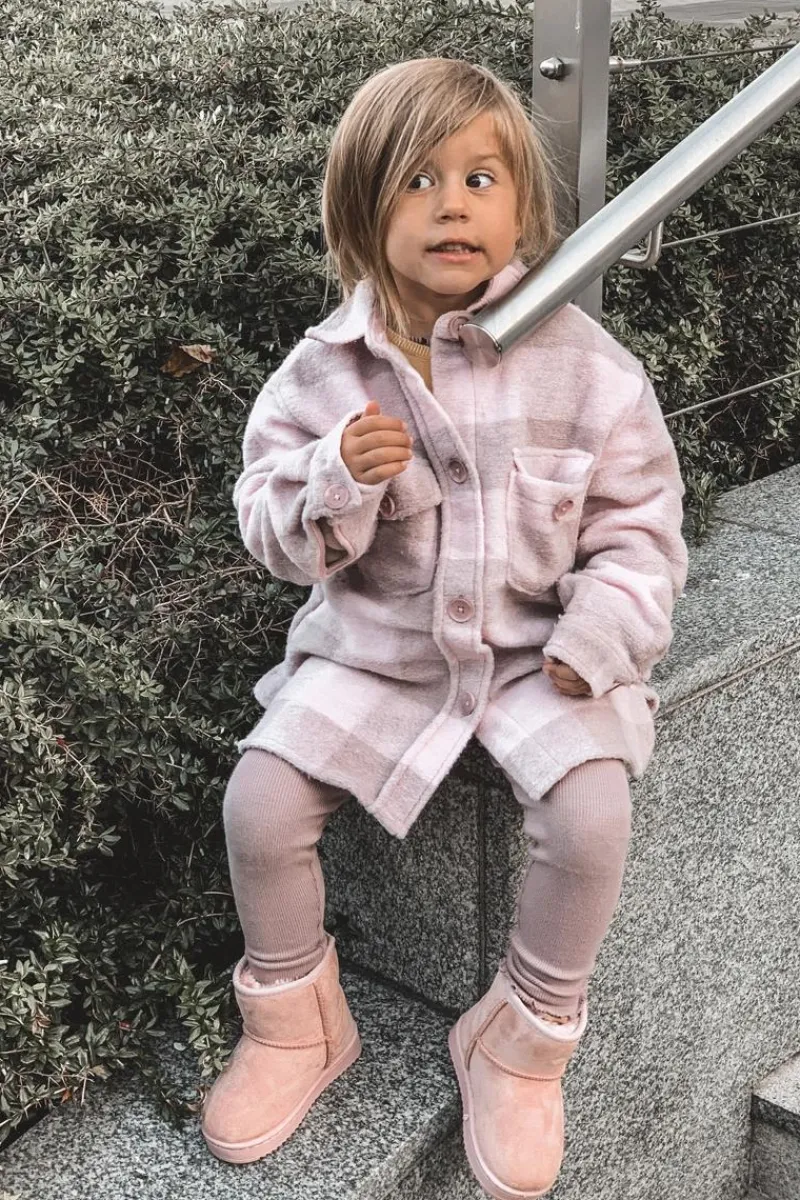 Sale Boto Dziecięce Ocieplane Botki Śniegowce Różowe Gooby Różowy