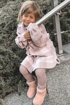 Sale Boto Dziecięce Ocieplane Botki Śniegowce Różowe Gooby Różowy