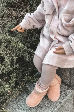 Sale Boto Dziecięce Ocieplane Botki Śniegowce Różowe Gooby Różowy