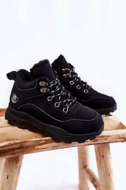 Discount Boto Dziecięce Ocieplane Botki Trapery Czarne Otto