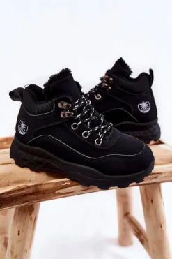 Discount Boto Dziecięce Ocieplane Botki Trapery Czarne Otto