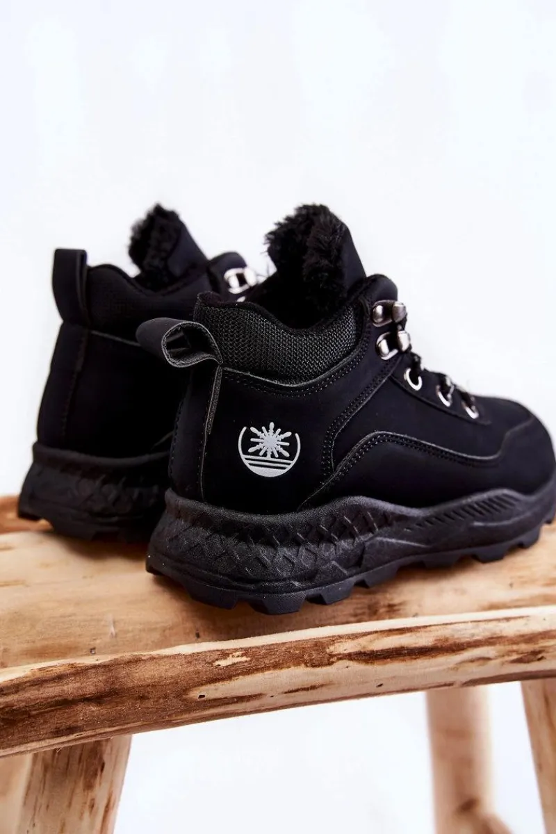 Discount Boto Dziecięce Ocieplane Botki Trapery Czarne Otto