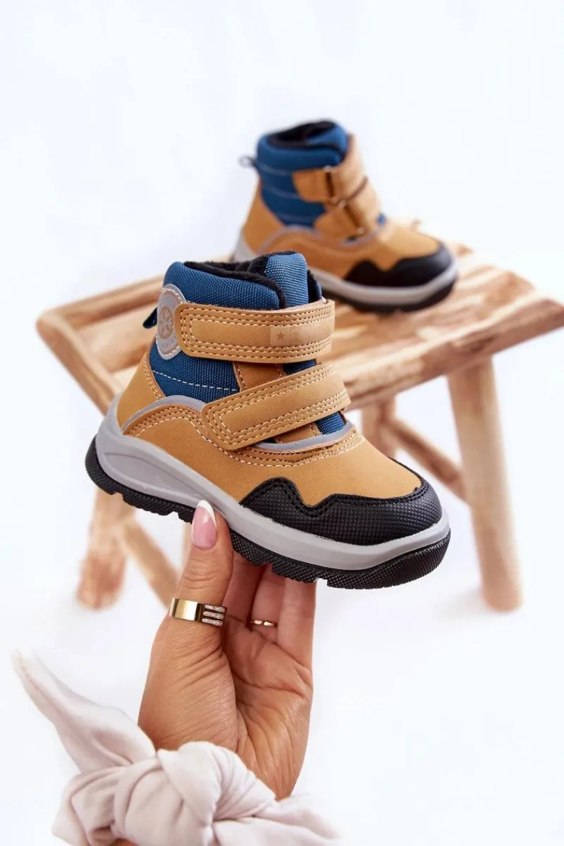 Chłopięce|Dziewczęce>Evento Dziecięce Ocieplane Botki Na Rzepy Camel Tweety