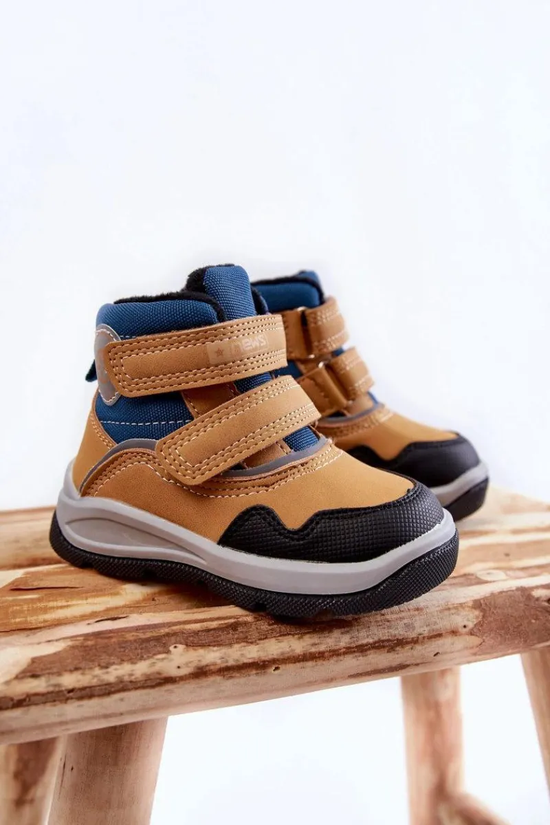 Chłopięce|Dziewczęce>Evento Dziecięce Ocieplane Botki Na Rzepy Camel Tweety