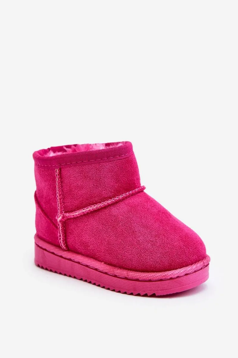Dziecięce Ocieplane Botki Śniegowce Fuksja Gooby Dzieci Dziewczęce|Chłopięce
