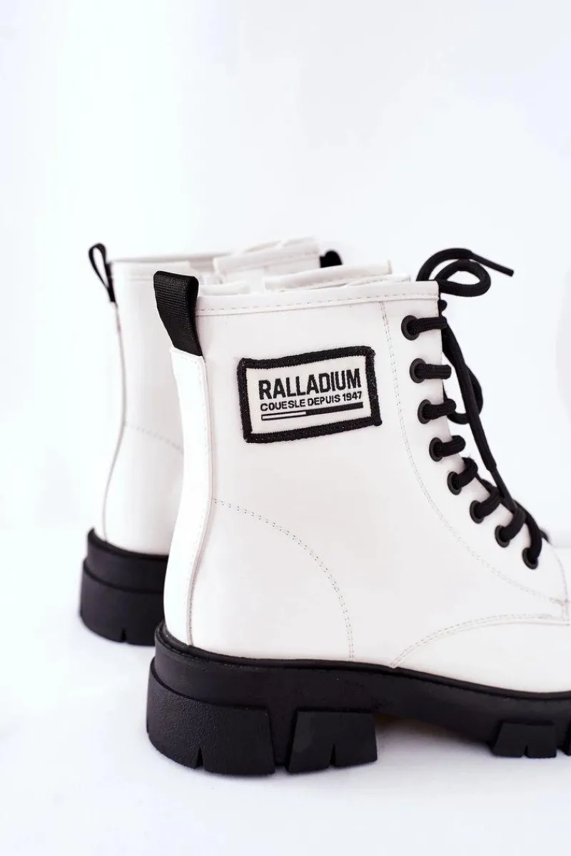 Discount Damskie buty S.Barski Dziecięce Ocieplane Botki Białe Fincastle