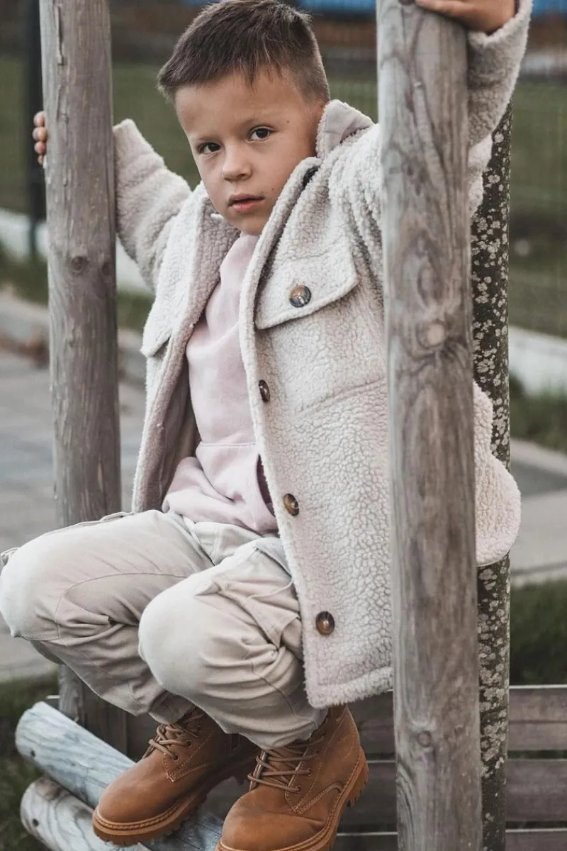 Sale Boto Dziecięce Ocieplane Botki Trapery Camel Cheddy