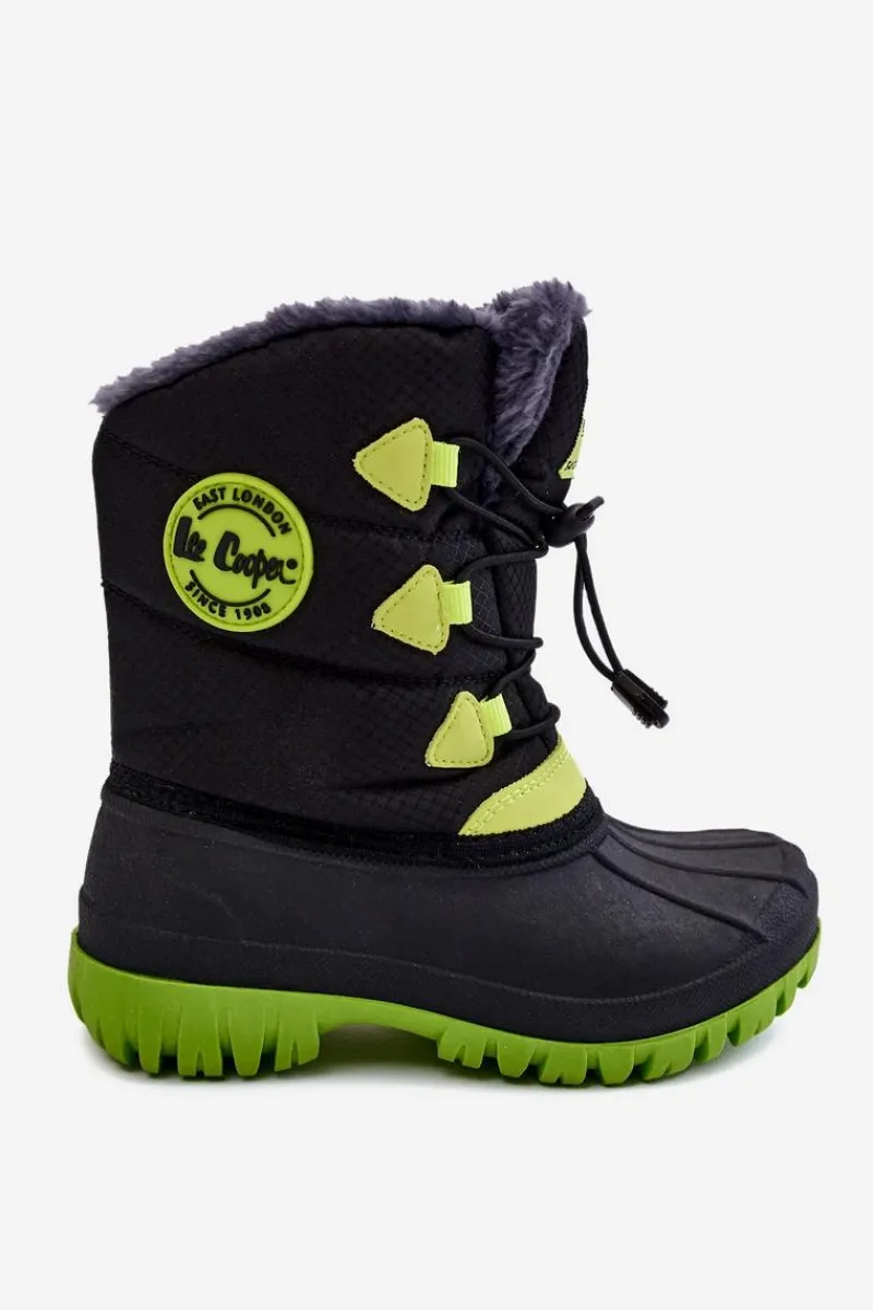 Sale Lee Cooper Dziecięce Ocieplane Śniegowce LCJ-21-44-0519 Czarne