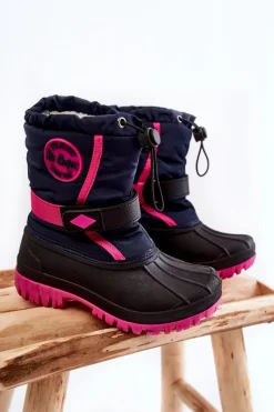 Dziewczęce>Lee Cooper Dziecięce Ocieplane Śniegowce LCJ-21-44-0522 Fuksja