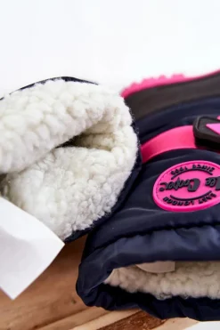 Dziewczęce></noscript>Lee Cooper Dziecięce Ocieplane Śniegowce LCJ-21-44-0522 Fuksja