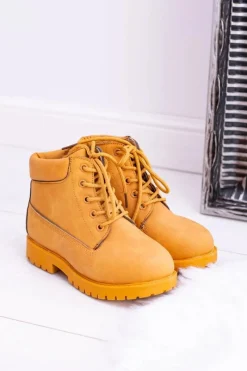 Chłopięce|Dziewczęce></noscript>Boto Dziecięce Ocieplane Trapery Botki Camel Dexter