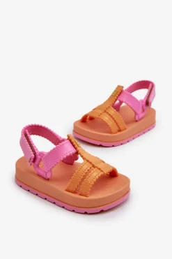 New ZAXY Dziecięce Pachnące Sandałki Na Rzep LL385026 Pomarańczowe Pomarańczowy