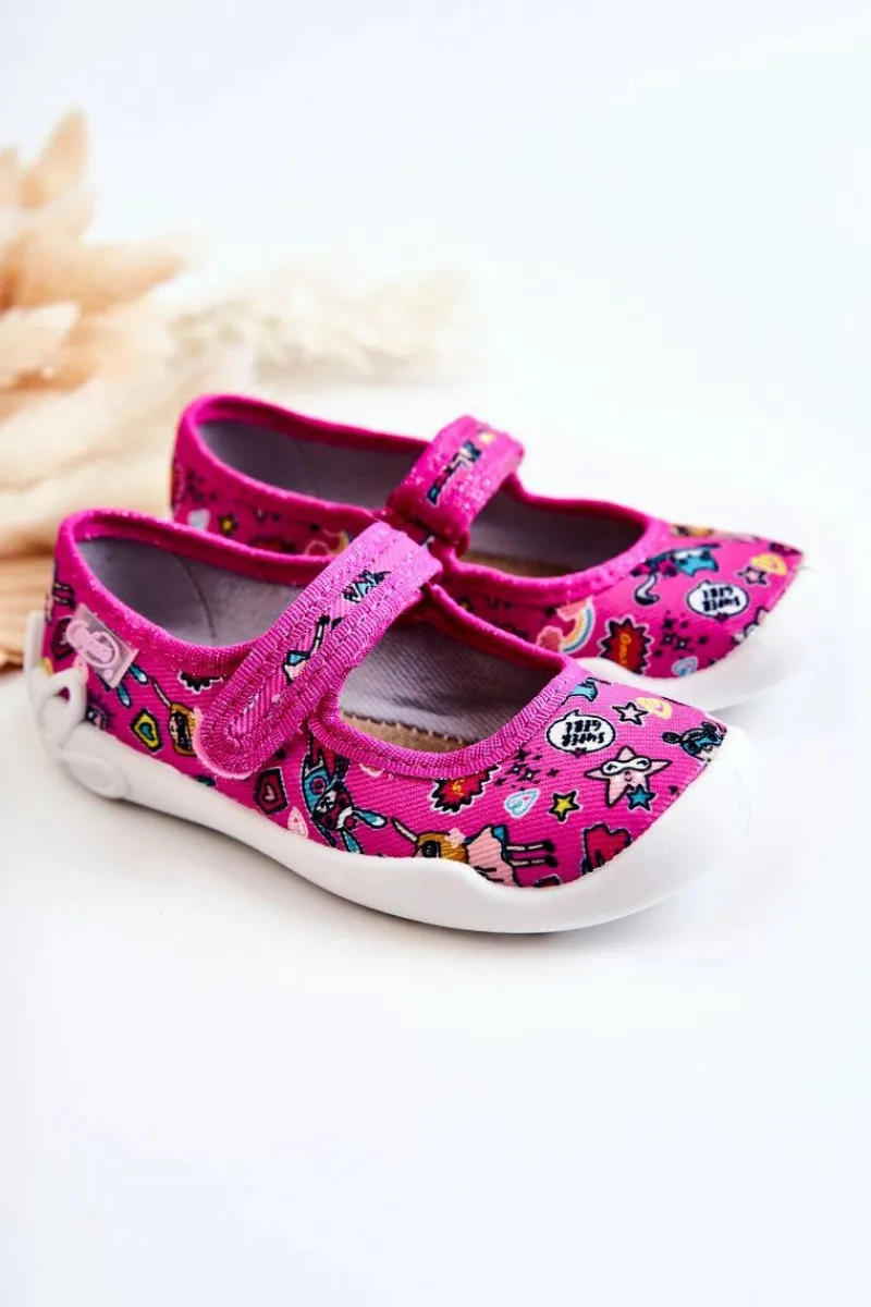 Hot Dziecięce Papcie Baleriny Supergirl 114X483 Różowe Dzieci Dziewczęce|Balerinki Dziecięce