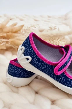 Best Dziecięce Papcie Baleriny Miś 114X505 Granatowe Dzieci Dziewczęce|Balerinki Dziecięce