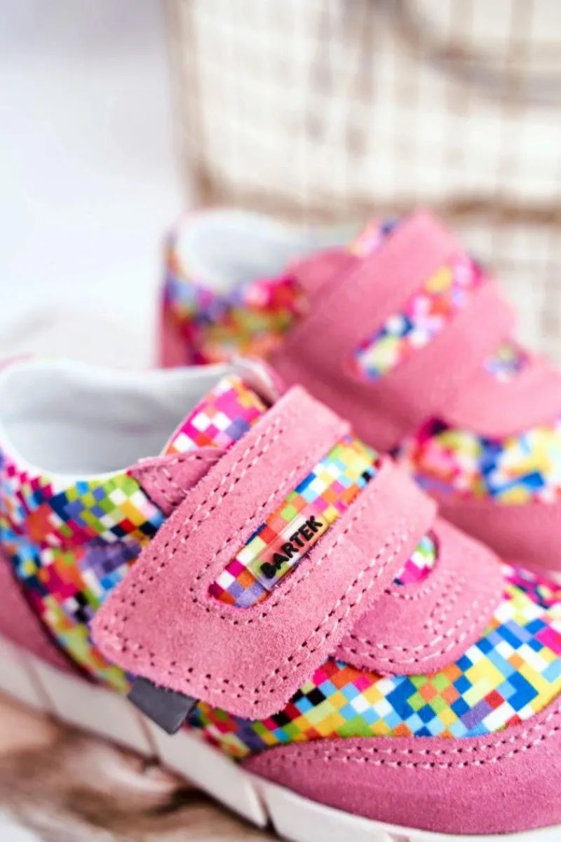 Discount Dziecięce Półbuty Dla Dziewcząt Różowe BARTEK T-71949/S19 Dzieci Dziewczęce