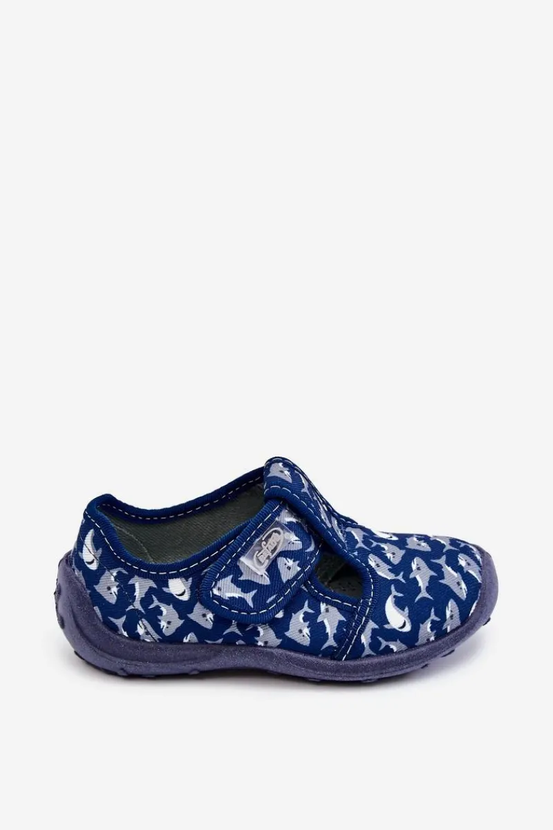 Chłopięce>BEFADO Dziecięce Półbuty Papcie Rekiny 010X032 Granatowe