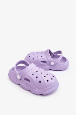 Outlet Dziecięce Piankowe Klapki Fioletowe Cloudy Dzieci Chłopięce|Dziewczęce