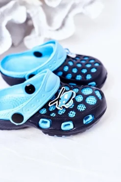 Hot Dziecięce Piankowe Klapki Kroksy Granatowe Jupiter Dzieci Chłopięce