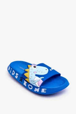Sale Boto Dziecięce Piankowe Klapki Dinozaur Niebieskie Dario