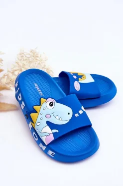 Sale Boto Dziecięce Piankowe Klapki Dinozaur Niebieskie Dario