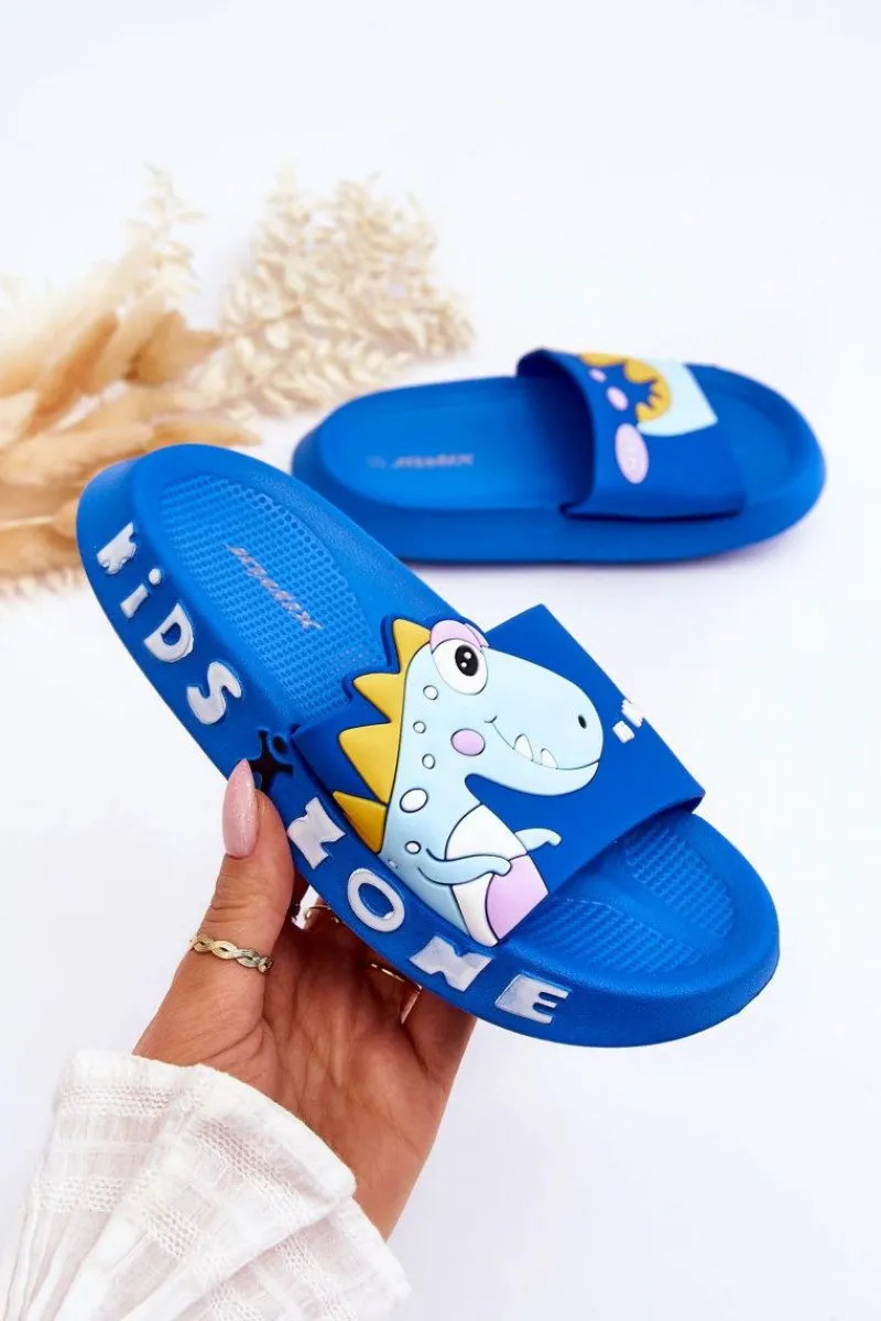 Sale Boto Dziecięce Piankowe Klapki Dinozaur Niebieskie Dario
